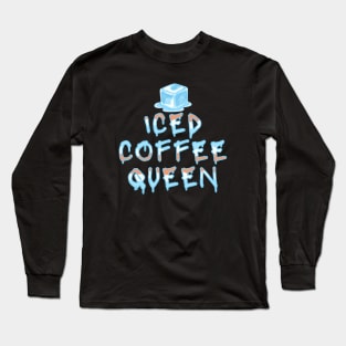 Iced Coffee Queen Melting Effect Long Sleeve T-Shirt